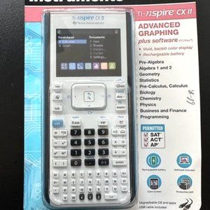New -Texas Instruments TI-Nspire CX II Color Graphing Calculator with Software